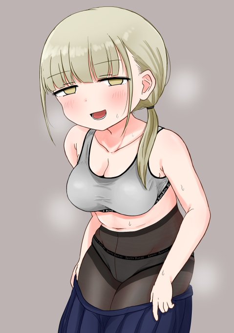 体育終わりの着替え中の蒸れ蒸れJC
#タイツの日 