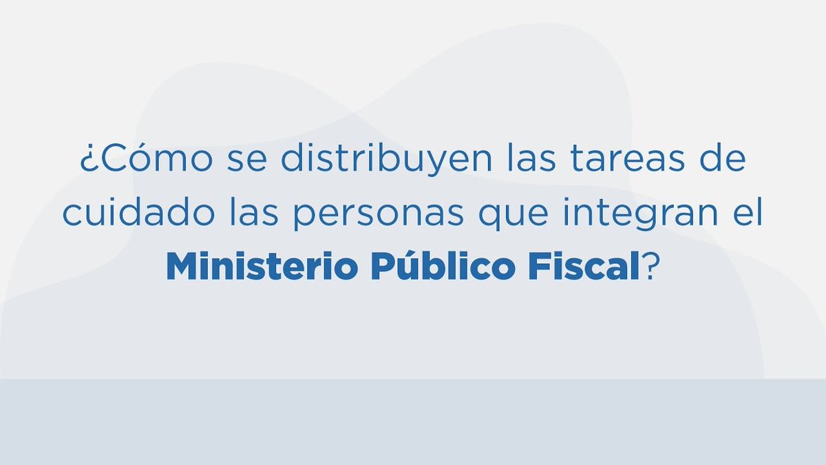 [Género]

👉🏻¿Cómo se distribuyen las tareas de cuidado las personas que integran el Ministerio Público Fiscal?
>> Accedé al video realizado por la Dirección General de Políticas de Género acá: 
👉🏻 Nota completa: fiscales.gob.ar/genero/como-se…