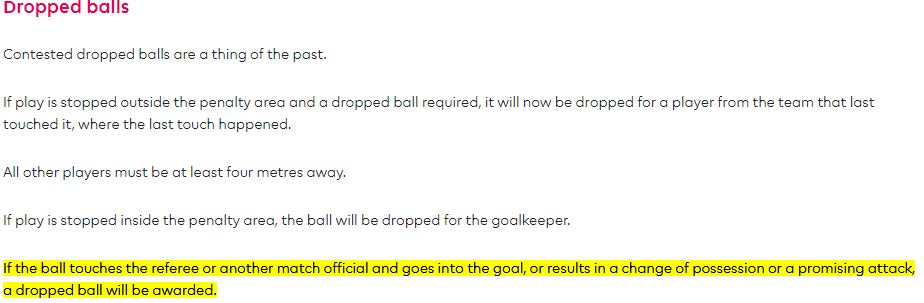 QuestionableI didn't notice this during the game. So, the ball hits the referee — this shot was going well wide of the goal — yet the ball stays on and arrives at Willian. So, Arsenal kept possession when they would've lost possession. Nevertheless, the referee played on.