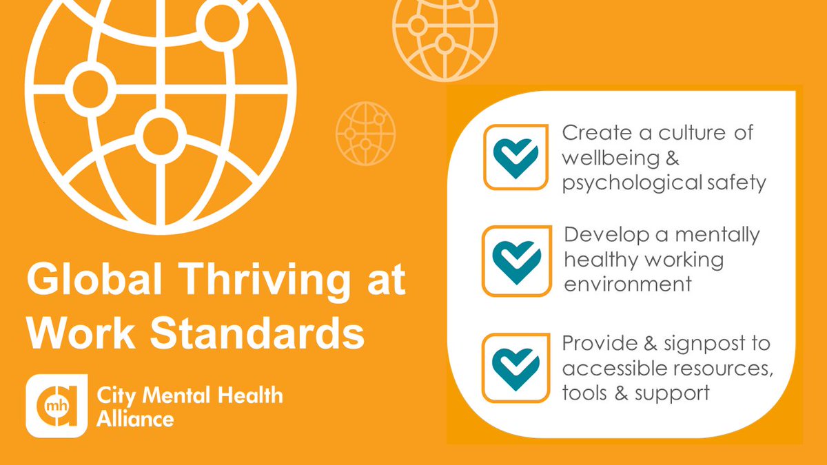 City_MHA's tweet image. Today we have launched our Global Thriving at Work Framework - a guide to help businesses develop a global mental health and wellbeing approach. Download the guide here: citymha.org.uk/Resources/Thri… #mentalhealth #wellbeing #workplacehealth