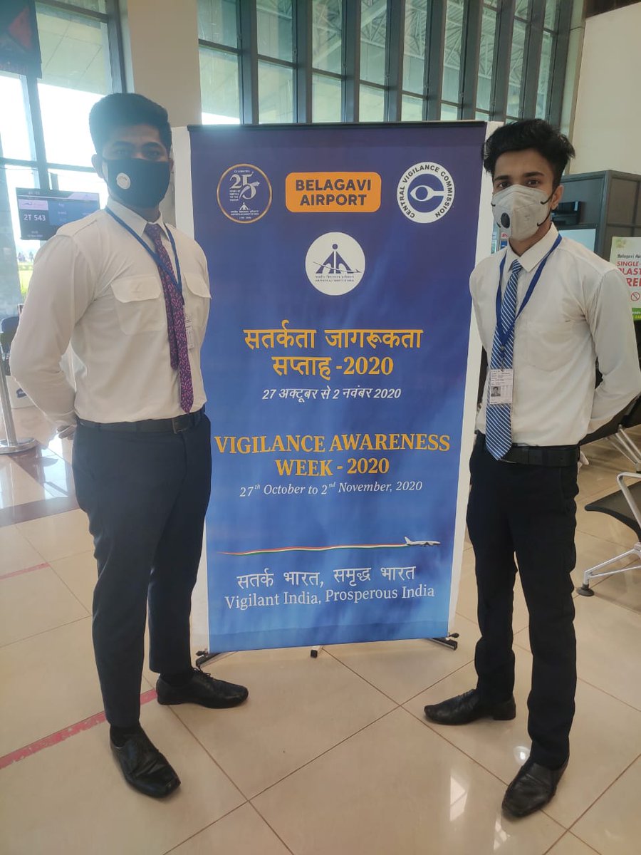 aaiblgairport's tweet photo. 2/2,7th Day:Vigilance Awareness Week20,
Aptech Aviation Students,
Ms Vaishnavi ,Ms Alfeen
Ms Ashwini,Mr Altaf &amp; 
Mr Malikariyan,Thanks to all Students who supported well. @AAI_Official @MoCA_GoI @ushapadhee1996 @AAICLAS_in @CVCIndia  #stayvigilant_aai #VigilanceAwarenessWeek2020 https://t.co/zrujrXhPB7