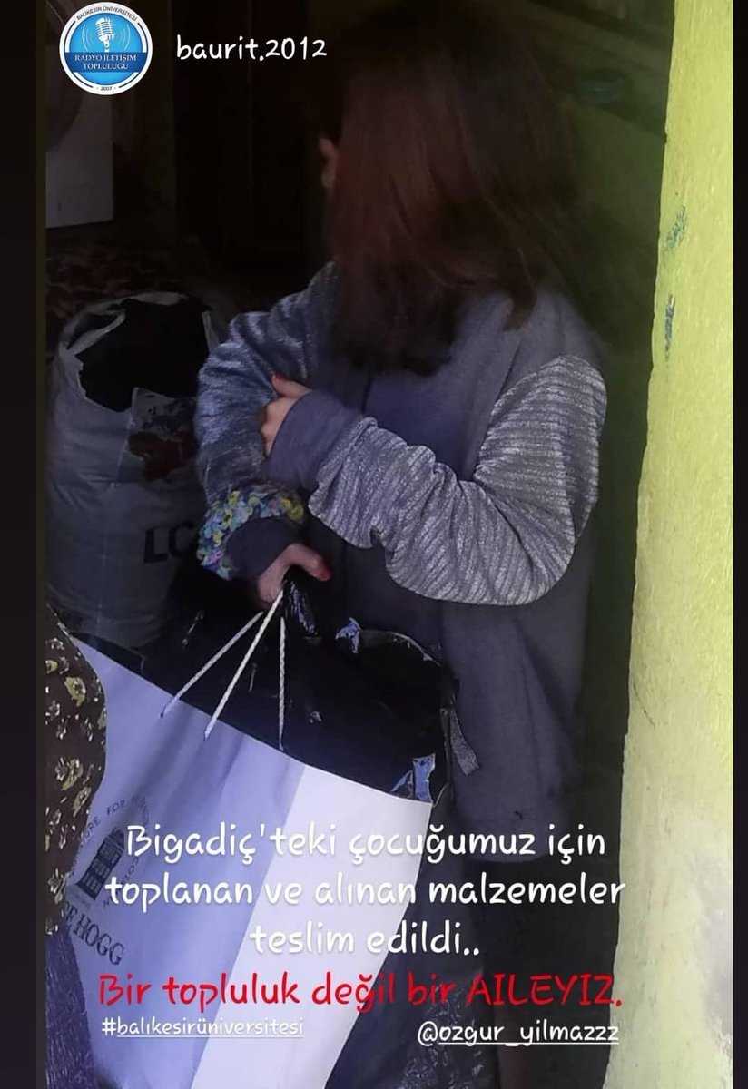 Bigadiç'teki kızımız için toplanan ve alınanlar yerine ulaştı. 
Biz büyük bir AİLEYİZ...
<a href="/ozgur_yilmaz/">➰ 𝕆𝕫𝕘𝕦𝕣 𝕐𝕀𝕃𝕄𝔸ℤ ➰</a> #balıkesirüniversitesi 
#umudumuzvar