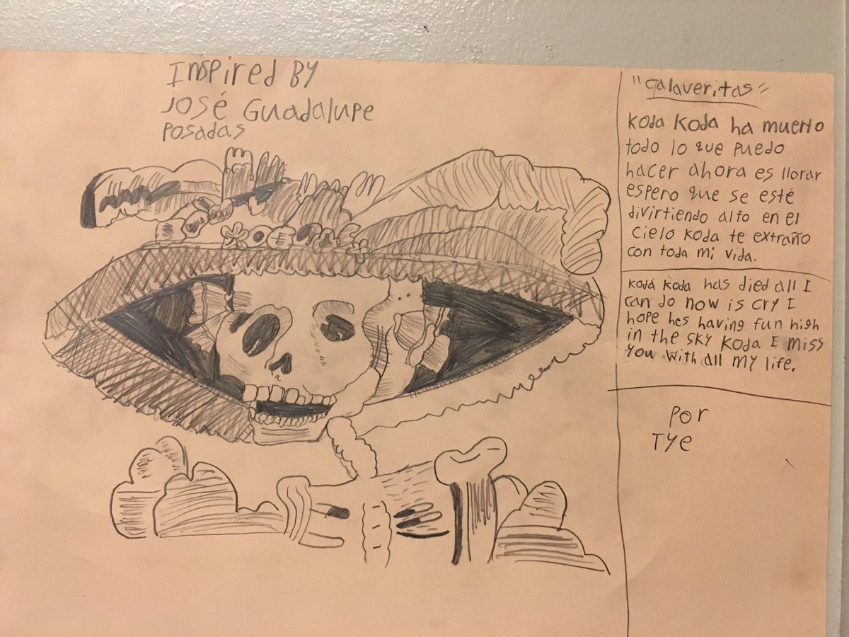SraPanrucker's tweet photo. Feliz Fia de los Muertos con arte y calaveritas. Learning about Jose Guadalupe Posadas. https://t.co/tmHc1AEnzb