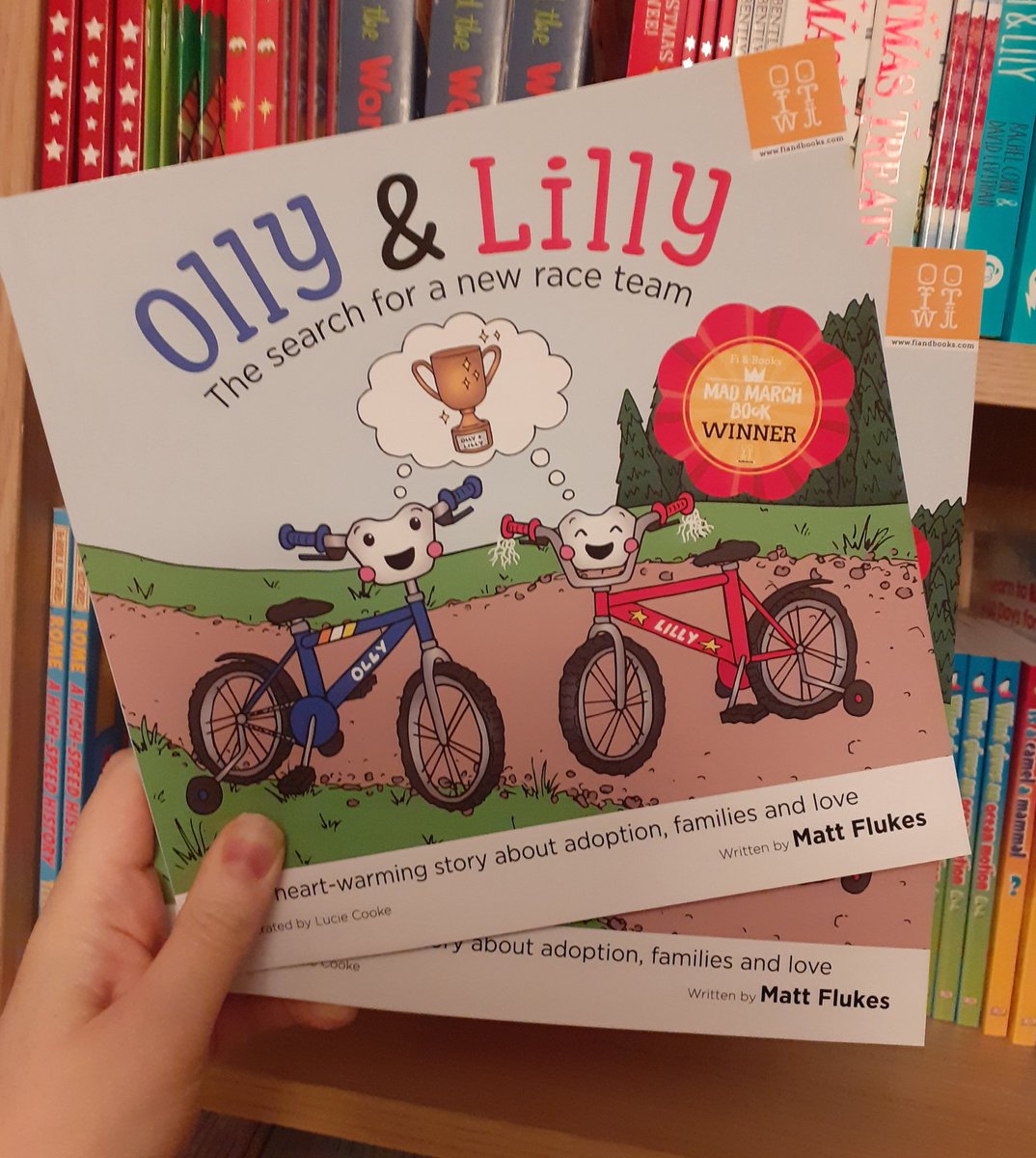 B_forButterfly's tweet photo. Excited to receive copies of Olly &amp; Lilly today by local author @stormfluker! A fab #picturebook about #adoption aimed at kids aged 4-9 &amp; a great PHSE resource! 
#ShareTheBookLove #bforbutterflybooks #edutwitter #Altrincham #timperley #GreaterManchester https://t.co/recN4OfGKl