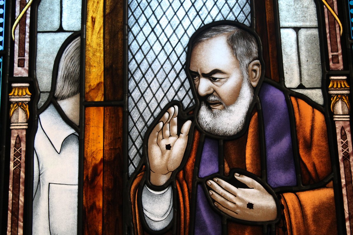 Saint Padre Pio, born in a small farming town in Italy in 1887.By the age of 5, he dedicated his life to God. In early childhood St. Padre Pio communicated with spiritual guides, angels, Jesus and the Virgin Mary.He joined and order of Friars at 5 years old.