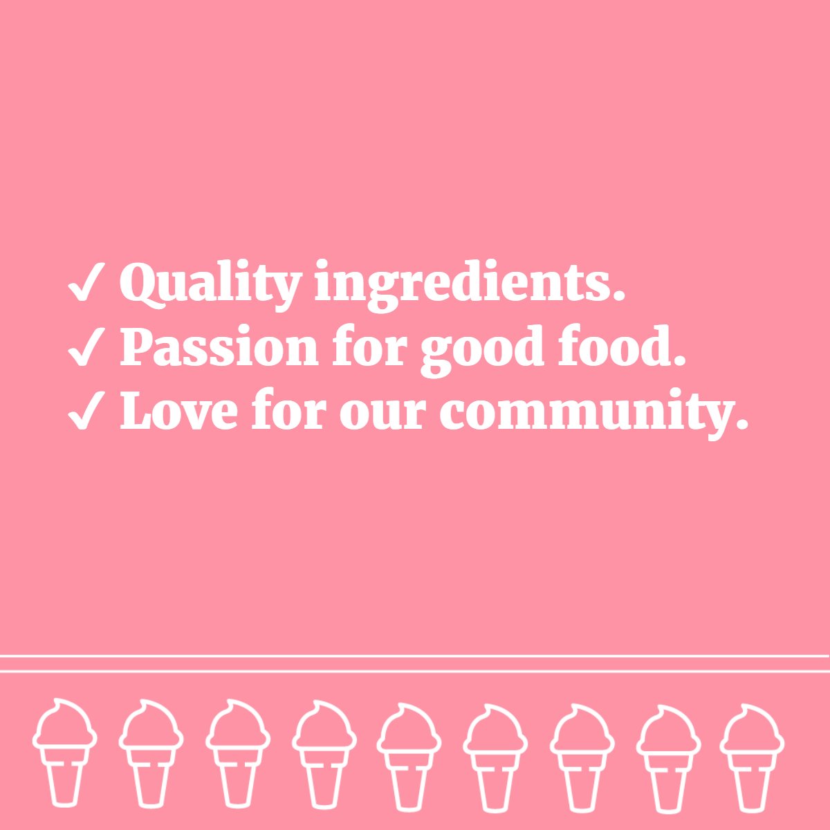 MagicFountain1's tweet photo. Our recipe for success is simple, and it produces unique, delicious ice cream for our community. https://t.co/g1kpHlA4Jo