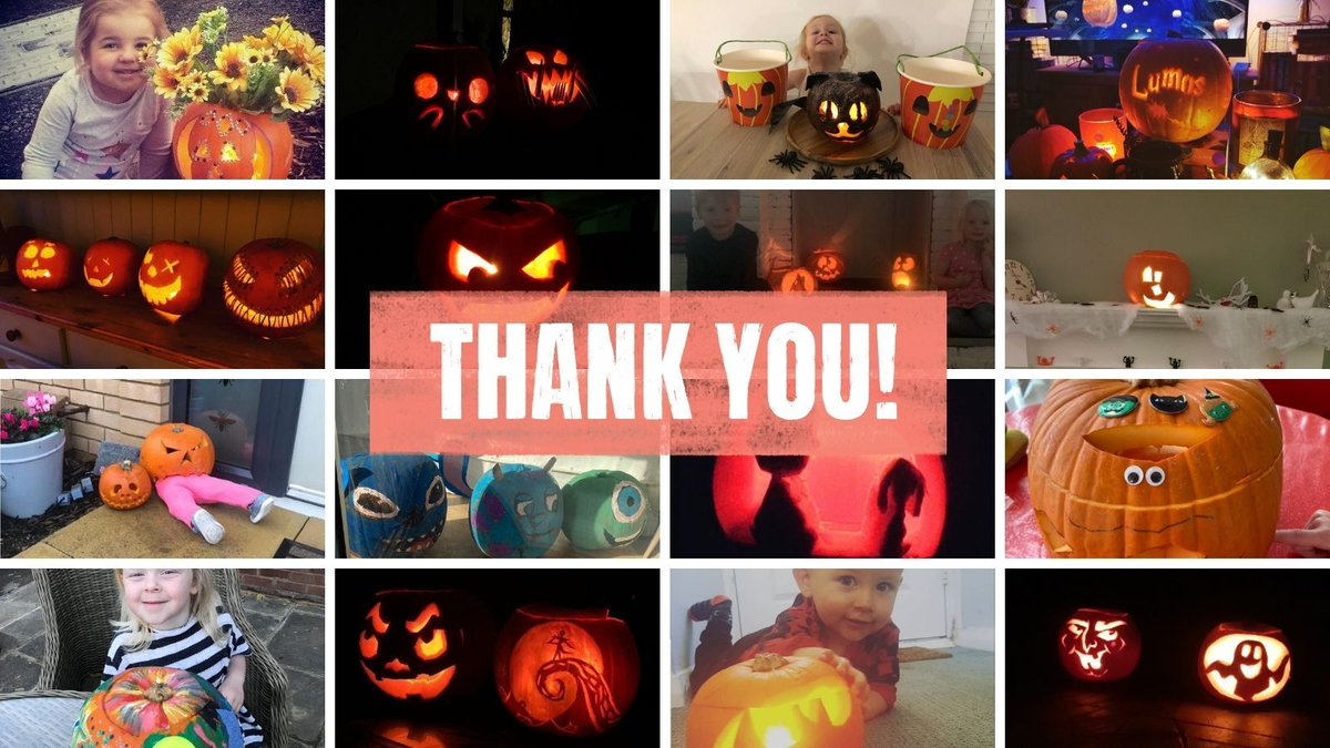 winstonswish's tweet photo. A huge THANK YOU to everyone who took part in #ProjectPumpkin! We hope you enjoyed carving your pumpkins as much as we enjoyed seeing them. Here are just a few of your spooky creations 🎃
We'll be contacting the winner of the £50 voucher in the next couple of days! https://t.co/rLRYwIeQHn