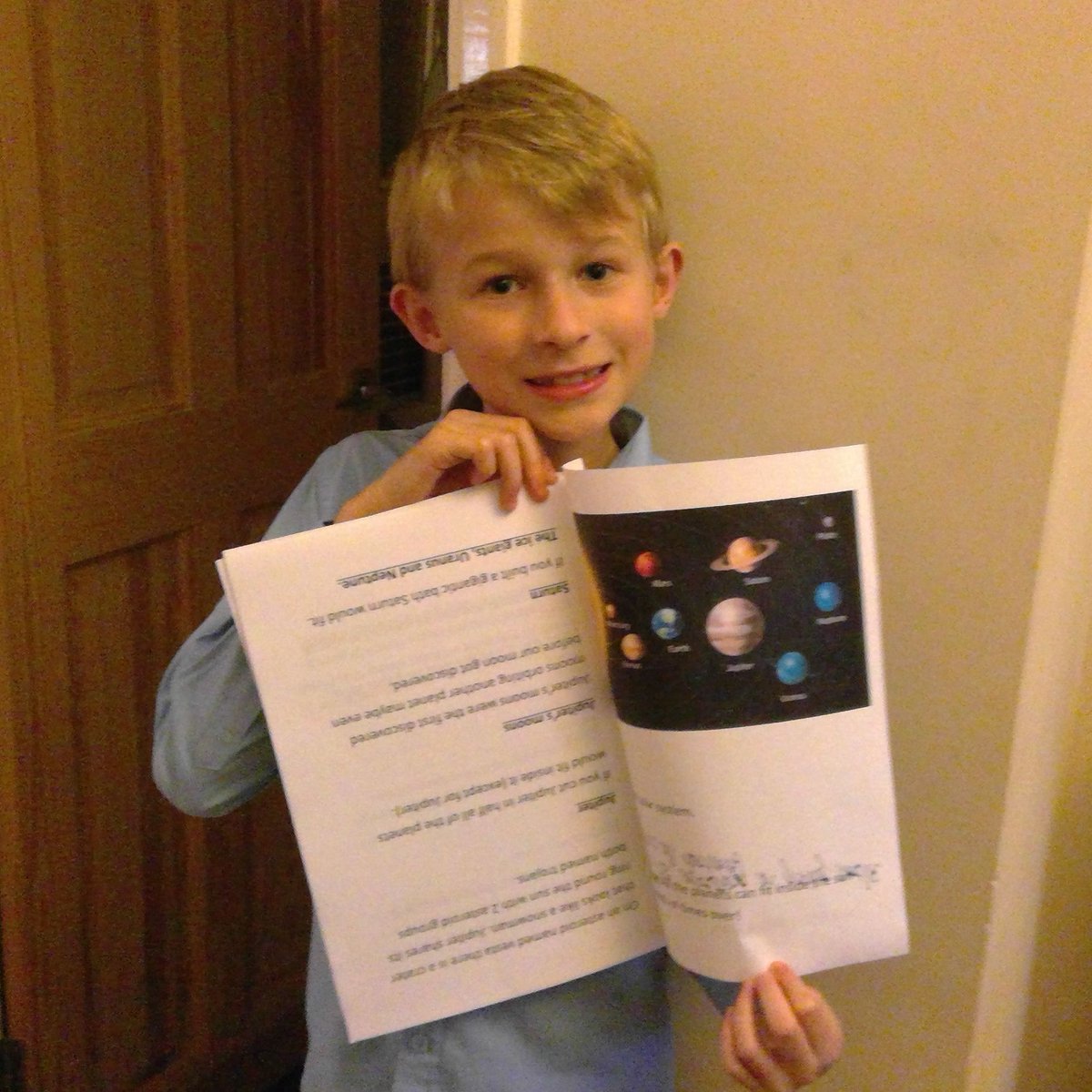 barnardos's tweet photo. Big thanks to 8-year-old Leon, who wanted to help other children less fortunate than himself. He came up with the idea of writing a book - 'Leon's Amazing Facts About Space'. He's been selling it to friends and family, raising £155 - thank you Leon! 🌌 💚 https://t.co/oQsZiY6rBJ https://t.co/xw1mFoETFd