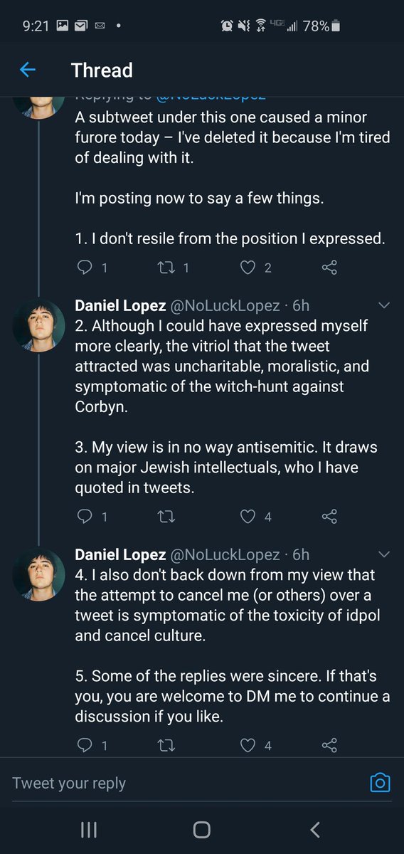 What was a big deal was the response by leftists who loudly and proudly declared there is no antisemitism on the left. Pictured here is an editor for Jacobin telling leftisrs to ignore when a 'neoliberal' brings up antisemitism.