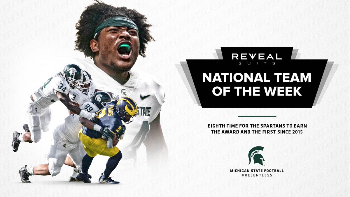 MSU_Football's tweet photo. National Team of the Week ✅ @TheFWAA https://t.co/GLAyeLzHWg