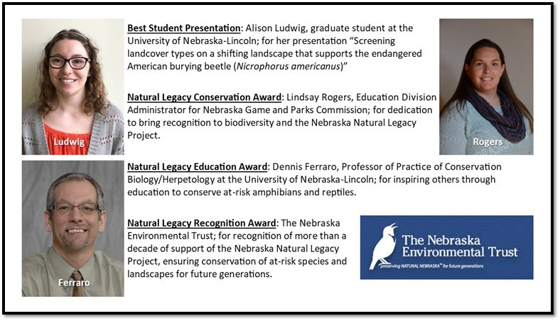 UNLSNR's tweet photo. The Nebraska Natural Legacy Project recently honored #UNLSNR’s Dennis Ferraro with the Natural Legacy Education Award “for inspiring others through education to conserve at-risk amphibians and reptiles.” Congrats to Dennis and the other recipients! https://t.co/Ap8bfNoh40