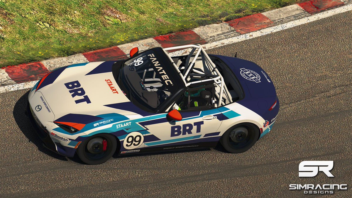 SimRDesign's tweet photo. Say hello to @_BlueRoseTeam_  latest livery. Bringing the team into the Modern Era with this livery incorporating their traditional colours.

Car - Mazda MX-5 2016
Sim - @iRacing 

#simracingdesigns #iracing https://t.co/P9w9lluTb5