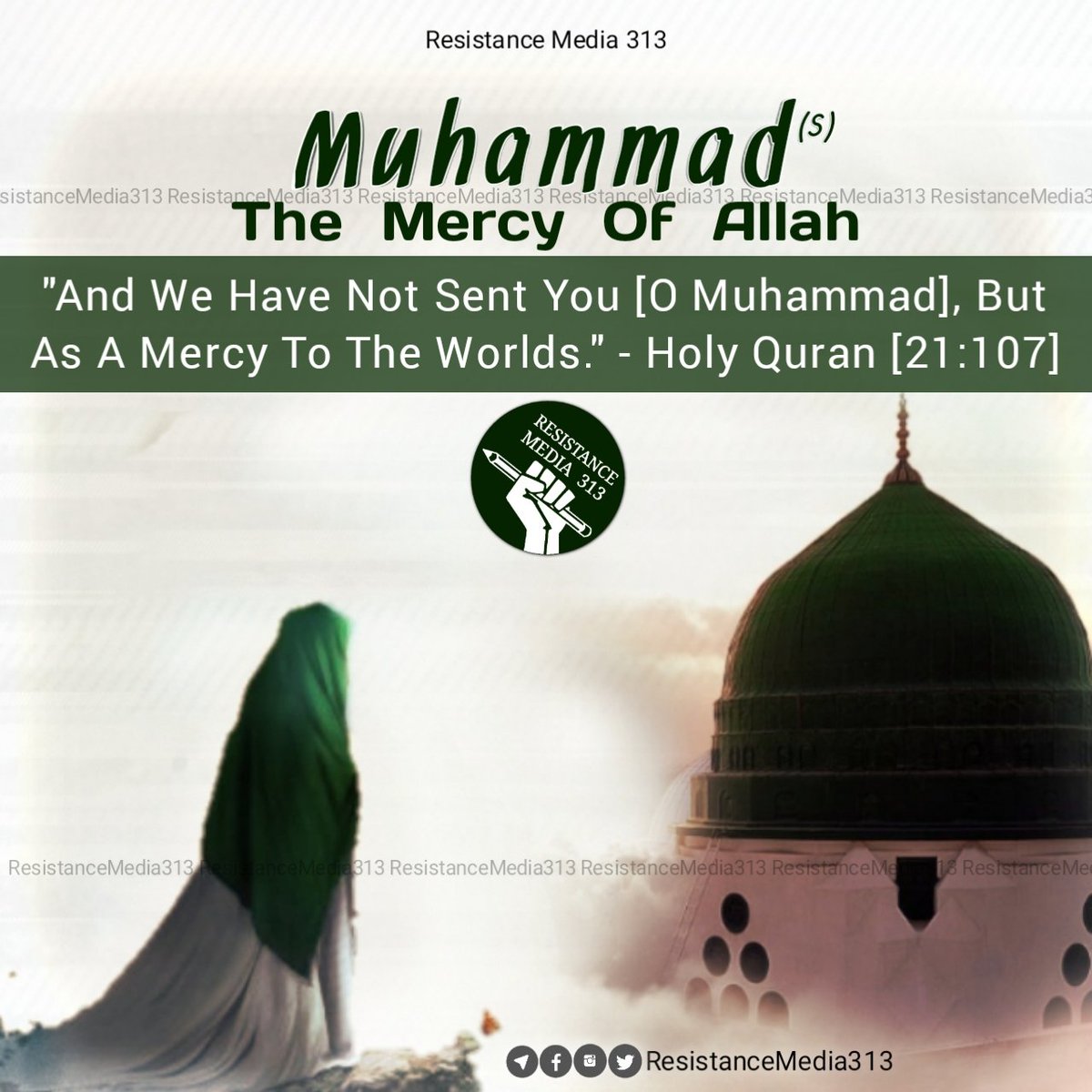 ResistMedia313's tweet photo. Congratulations to #ImamMehdi (AJTFS) and All the Believers on this momentous occasion of Birth Anniversary Of Holy Prophet (s) and #ImamSadiq (a)

#HolyProphet #ProphetUnites #TheProphetUnites #UnityWeek #WeekOfUnity #ProphetMuhammad #ProphetMohammad #IslamicUnity https://t.co/UPp1Z1no9U