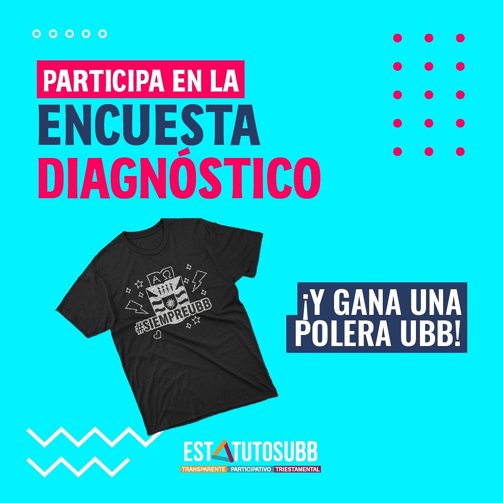 Responde la encuesta de la Reforma Estatutaria en tu correo institucional y participa en el sorteo de una polera UBB 🎉🎉

#EstatutosUBB #Estatutos #UBB #ubiobio