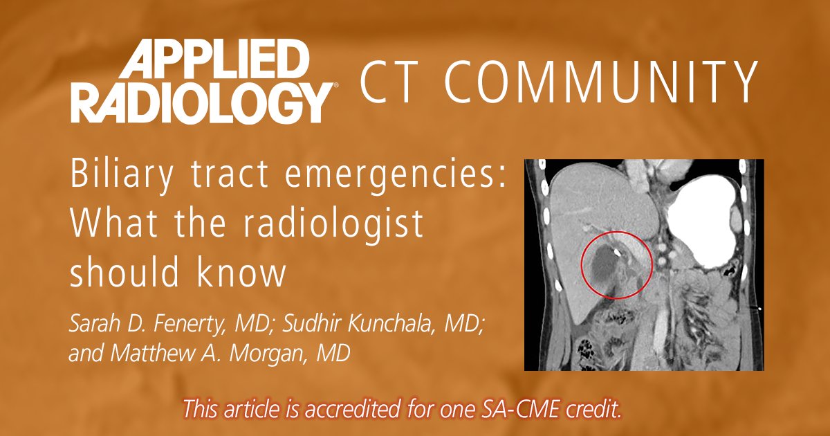 Applied_Rad's tweet photo. This article will focus on imaging features of acute biliary tract disorders involving the intra- and extrahepatic bile ducts, as well as available radiologic interventions for the m... https://t.co/jBiZWqX94H #CT #radiology #interventionalrad #radiologist https://t.co/jBiZWqX94H https://t.co/i7Sr7URMHO