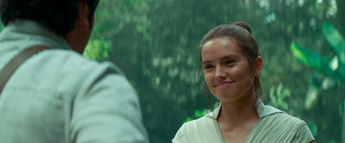 rey through the sequel trilogy but it’s only her smile: a thread