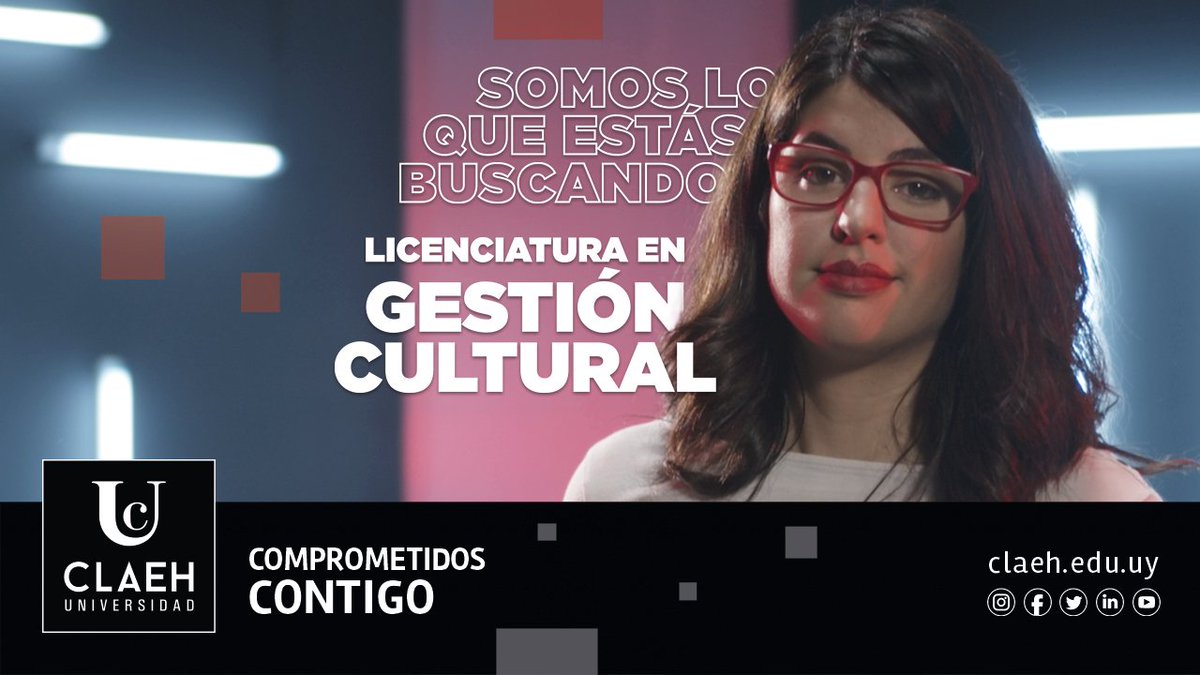⚡⚡GESTIÓN CULTURAL 2021⚡⚡

Te invitamos a conectarte a la CHARLA INFORMATIVA por Zoom que se realizará el próximo miércoles 4/11, 18 h
👉 INSCRIBITE en: bit.ly/2I1T9FO

#UniversidadClaeh #FacultadDeLaCultura