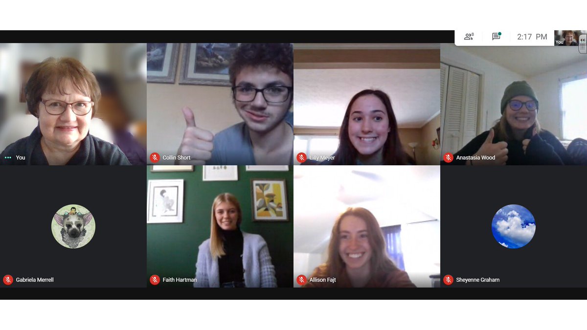 robajohnart's tweet photo. So many of my colleagues posting. Such great kids we all share. But Advanced 2 D (missing a third of the class) this crew is my lifeline right in the middle of the day. Love them so much and miss the rest. https://t.co/5AF7bzI1h6