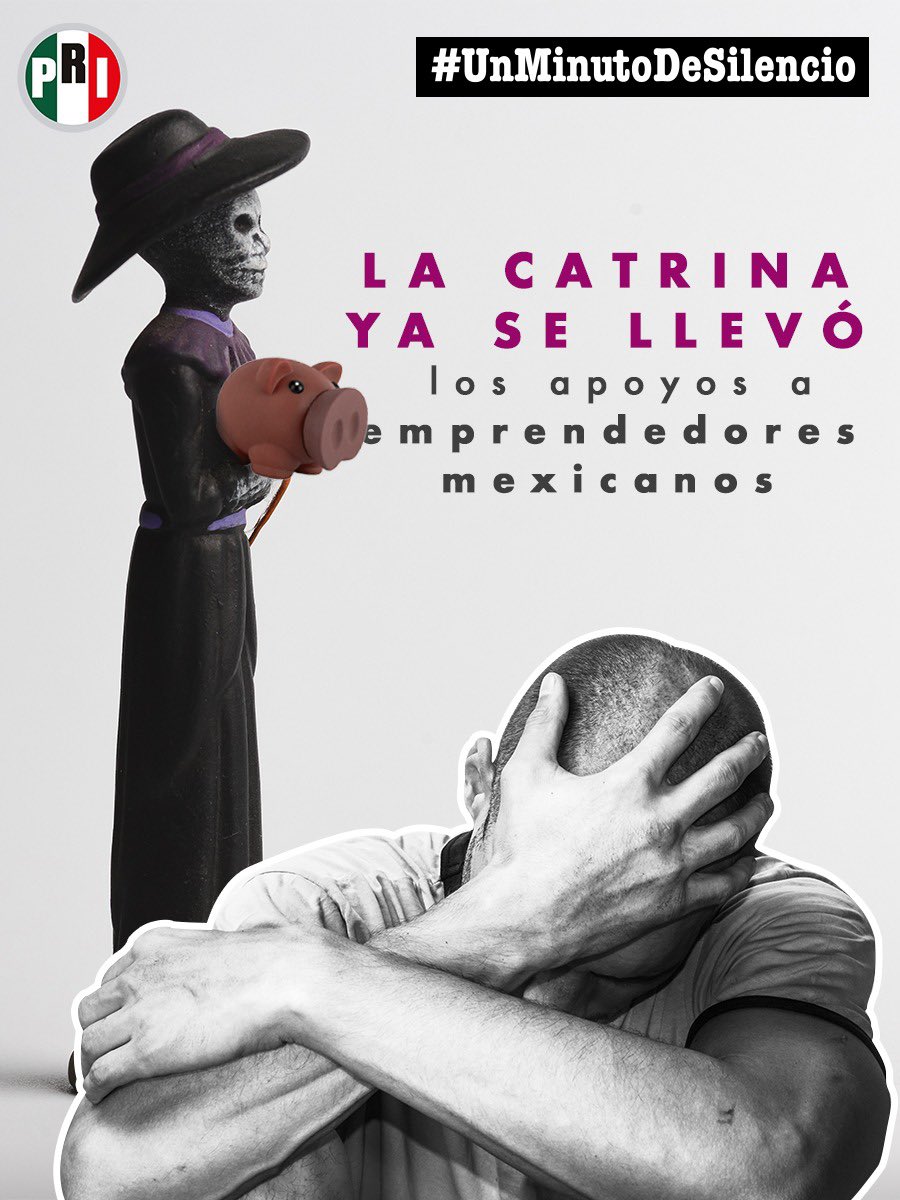 SocCivil_PRITab's tweet photo. #UnMinutoDeSilencio por México y la mal llamada 4ta transformación que ha matado todo lo que toca, destruye el desarrollo y crecimiento de nuestro país. https://t.co/pxFazbcoVe