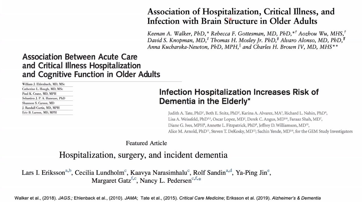 What about acute inflammatory events that are known to increased risk for cognitive impairment, dementia, and delirium?