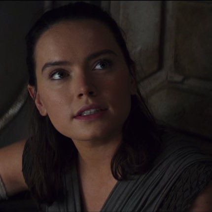 rey through the sequel trilogy but it’s only her smile: a thread
