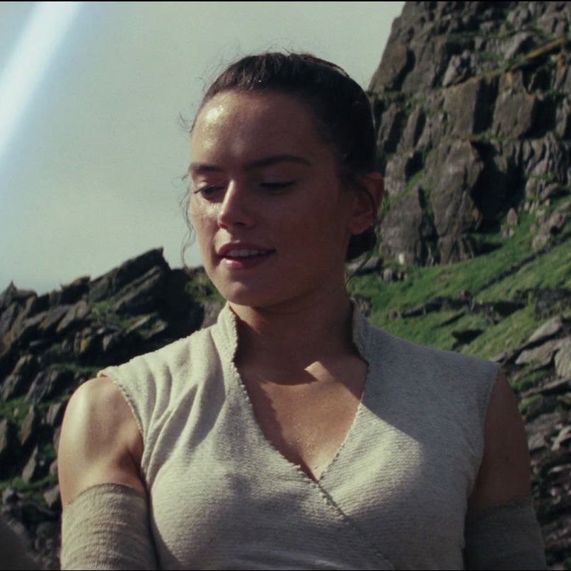 rey through the sequel trilogy but it’s only her smile: a thread
