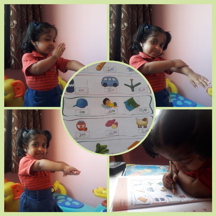 SAI_Edu_In's tweet image. Each one tried to identify the shown picture, say the beginning sound of the word and also tried to identify the number of sounds the word has by using the phoneme finger. The students also did the arm blending as well as pronounced the word. 
#LinguisticSkill

#CognitiveSkill