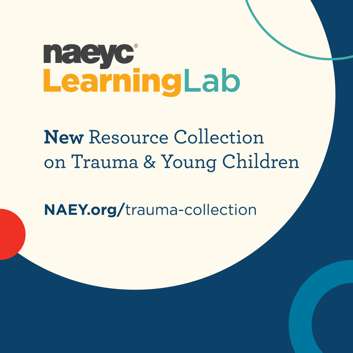 NAEYC's tweet photo. How can you support children and families impacted by trauma? NAEYC has curated an essential toolkit featuring a collection of resources to support your implementation of trauma-informed care. Learn more and purchase this resource library today: https://t.co/iLBtZx7s13 https://t.co/6uCOtil2rc