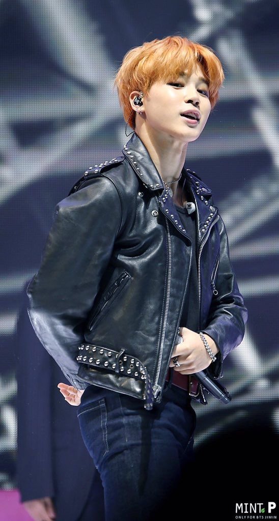 Orange Jimin in leather??