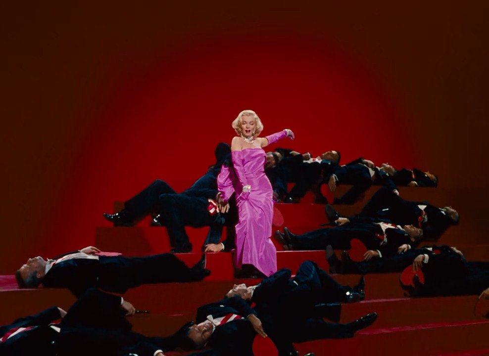 Gentlemen Prefer Blondes (Howard Hawks, 1953)Jane Russell and Marilyn Monroe get married to one another in this one.