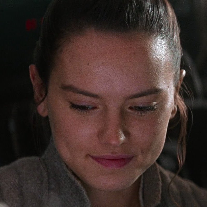 rey through the sequel trilogy but it’s only her smile: a thread