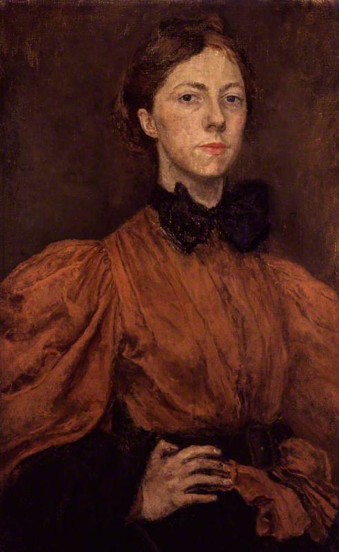 This profile is dedicated to Gwen John and her art.   Born Gwendolen Mary John in Haverfordwest, Wales, John was an exciting British artist who spent most of her life in Paris. 1/2
#britishartists #gwenjohn #womensart

Gwen John, Self-Portrait (1876-1939), c.1900