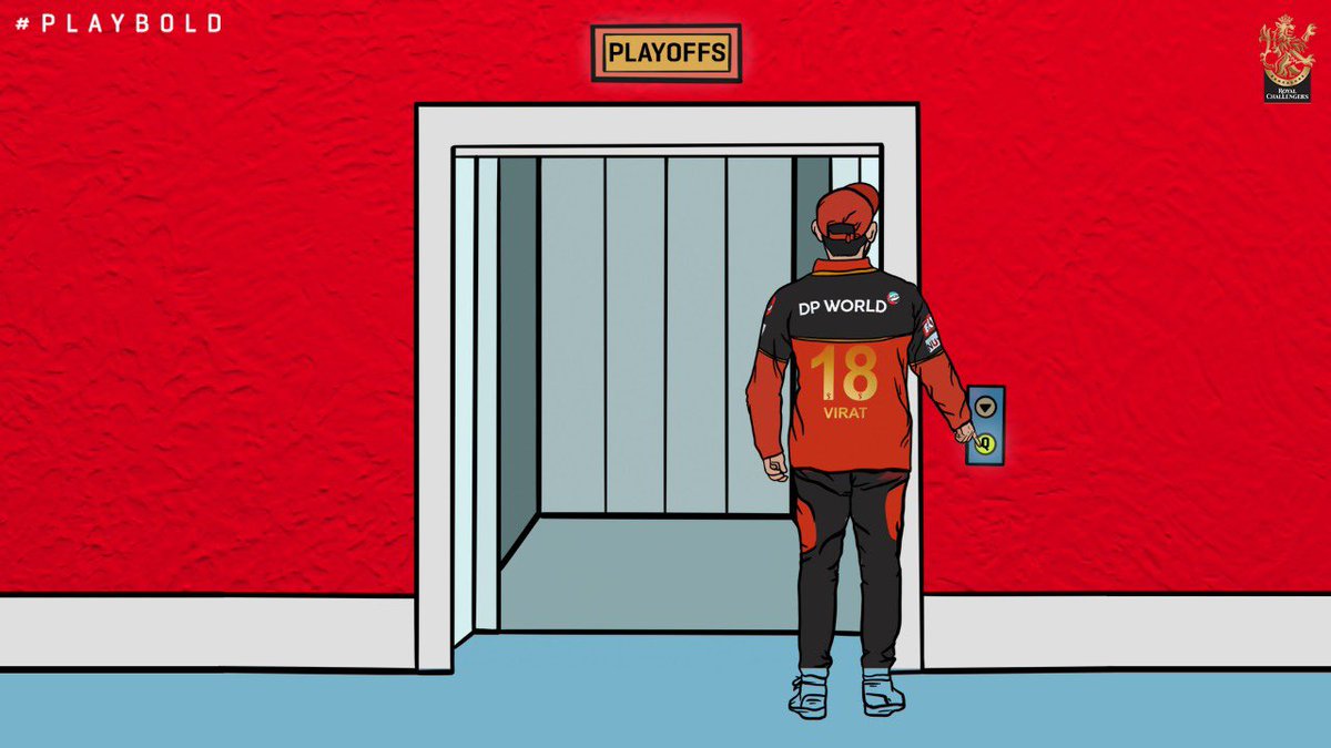 RCBTweets's tweet photo. Play-offs time! We know how much it means. The team only has one goal now: 3 wins in a row. 👊🏻🤞🏼

#PlayBold #IPL2020 #WeAreChallengers #Dream11IPL https://t.co/TFwEvhe6Bx