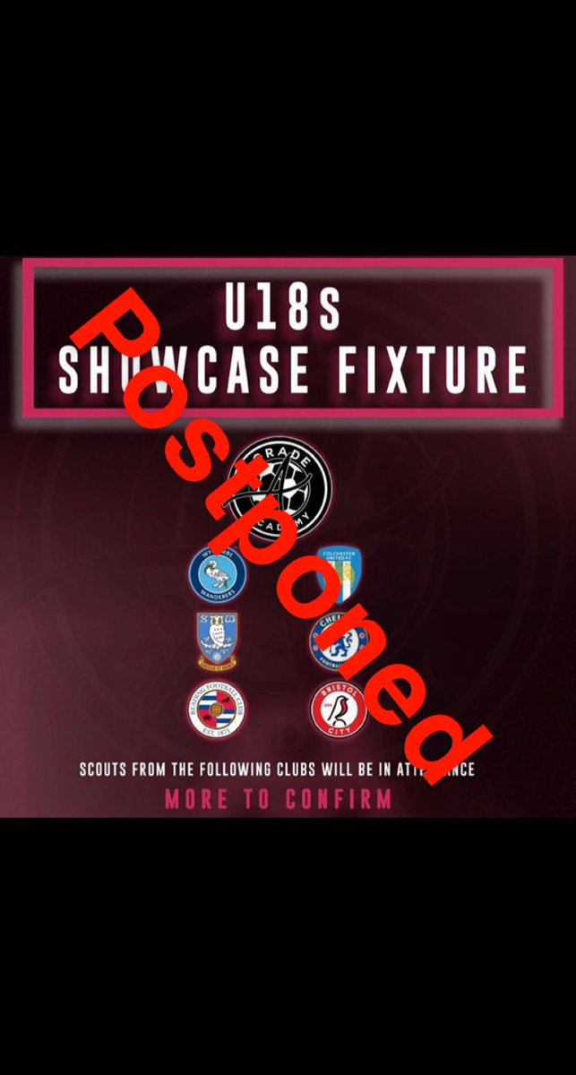 GradeaAcademy's tweet photo. Following the government’s recent guidelines that will commence on Thursday. We regret to inform you that the Grade A Academy showcase trials/Fixtures will no longer take place on the dates set and will be postponed to a later date. Please look out for further updates. https://t.co/fEnxiqMAOW