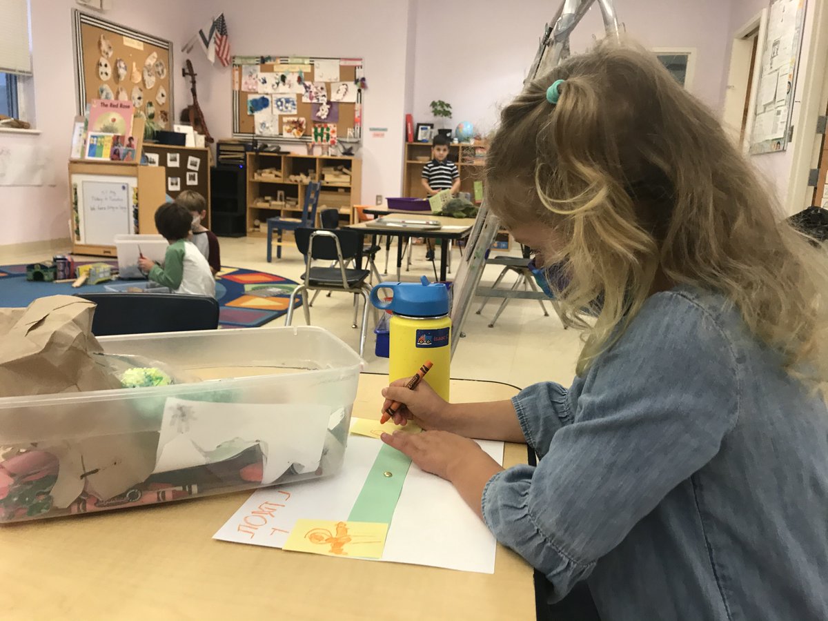 Last week, our preschool Hebrew immersion group learned and practiced saying lemala (up) and lemata (down). This was prompted by learning the song Nadneda (seesaw). They then created and drew their own nadneda. #TheLernerSchool #HebrewImmersion