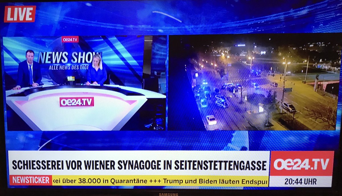 AdamCasals's tweet photo. ‼️Shootings reported in front of the old Viennese Synagogue at the Seitenstettengasse, in the 1st District. https://t.co/TSAqaD3Ou1