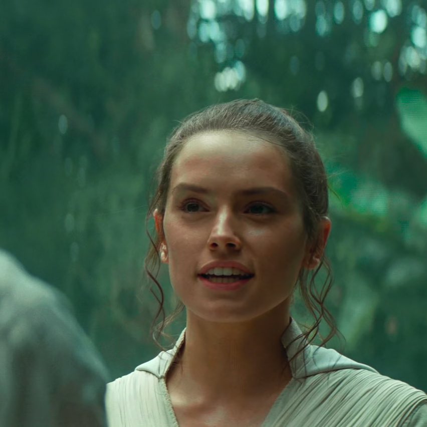 rey through the sequel trilogy but it’s only her smile: a thread