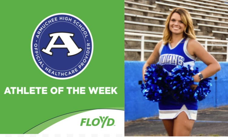 ArmucheeHigh's tweet photo. Sophomore, Kylee Cowart,  is a great athlete who always has a smile on her face! She works hard each practice and always strives to do her best. She gets along well with everyone and is a true team player! https://t.co/koQChp3E0w