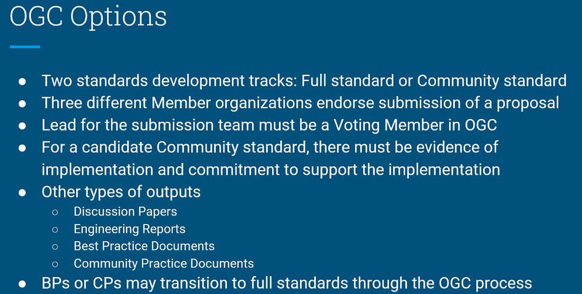 joanma747's tweet photo. Siri Jodha explains how to propose a @opengeospatial  standard in the #ARD2020 conference. Could we have some of the ARD related work into the OGC standards process? https://t.co/PvrpPuuOpn