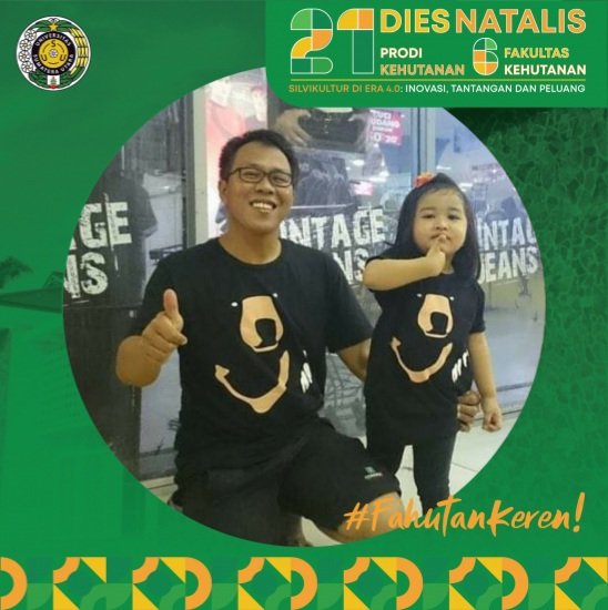 Sudah Twenty One ajaa. 
Selamat Dies Natalis <a href="/USU_Kehutanan/">KehutananUSU.com</a> 
Alumninya keren <a href="/ikahut_usu/">IKAHUT USU</a>