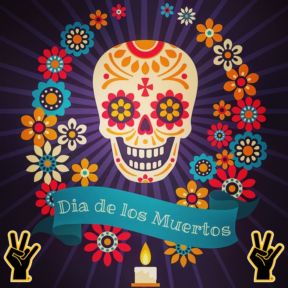 ASUPolice's tweet photo. Feliz Dia de los Muertos!! 💀

Whose life are you remembering and celebrating today?
#DayOfTHeDead #ForksUpMasksUp #ASUPolice https://t.co/f73E7gR2LM