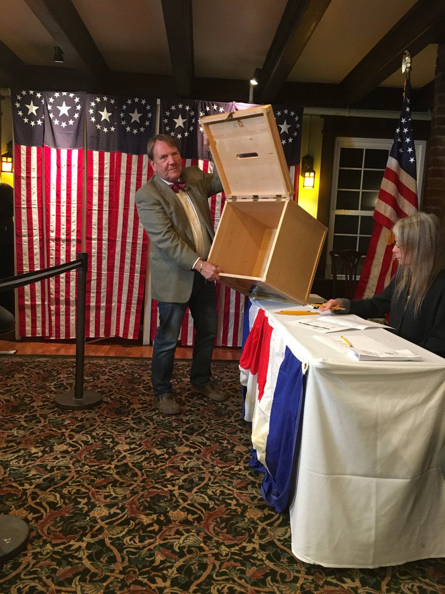As soon as the clock strikes midnight, voters in #DixvilleNotch will fill the historic ballot box with their votes for the 2020 General Election. #midnightvote #NHpolitics #FITN #ElectionDay #DixvilleVote #Election2020