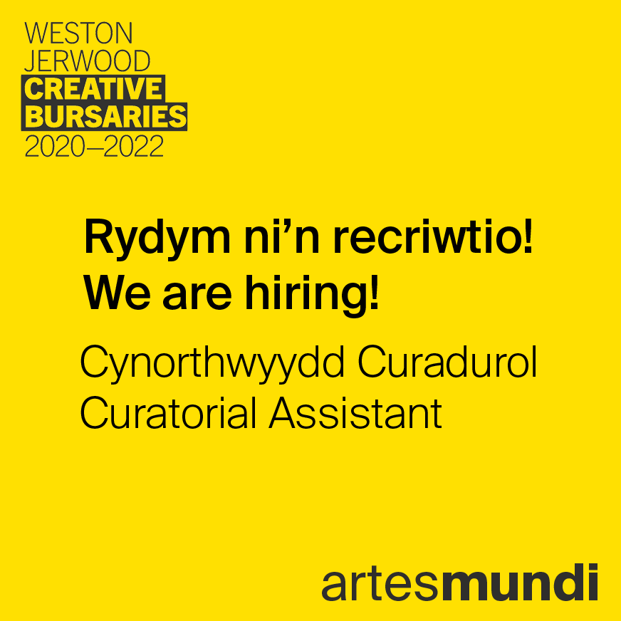 ArtesMundi's tweet photo. #artsjobs Join Artes Mundi, the UK's largest arts prize, to plan and deliver #ArtesMundi9 as our Curatorial Assistant!!

With mentoring, a fellowship network, professional development opps, and up to £1000 towards your creative development

Apply now!: https://t.co/z5ytu7OAef https://t.co/HxpS2DNEXT