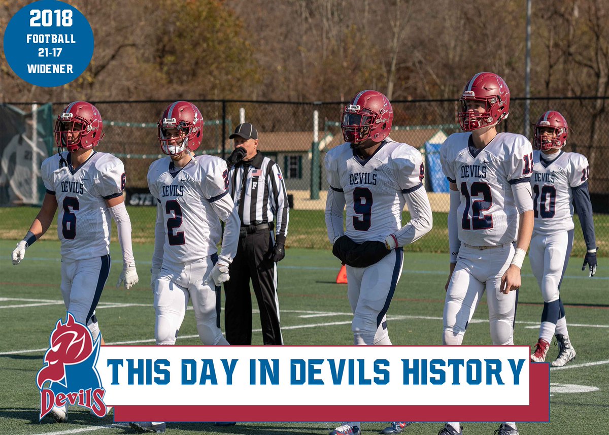 FDUDevils's tweet photo. 11.2.18 ~ It was FDU Military Family Appreciation Night &amp; Senior Night on #ThisDayinDevilsHistory 🗓 , as @FDUfootball won a @gomacsports matchup over Widener

🏈 Read about it ⬇️⬇️

https://t.co/4eBiv2axCX￼ 

#HeatsRising🔥| #HornsUp🤘 https://t.co/yKl6iGYEDR
