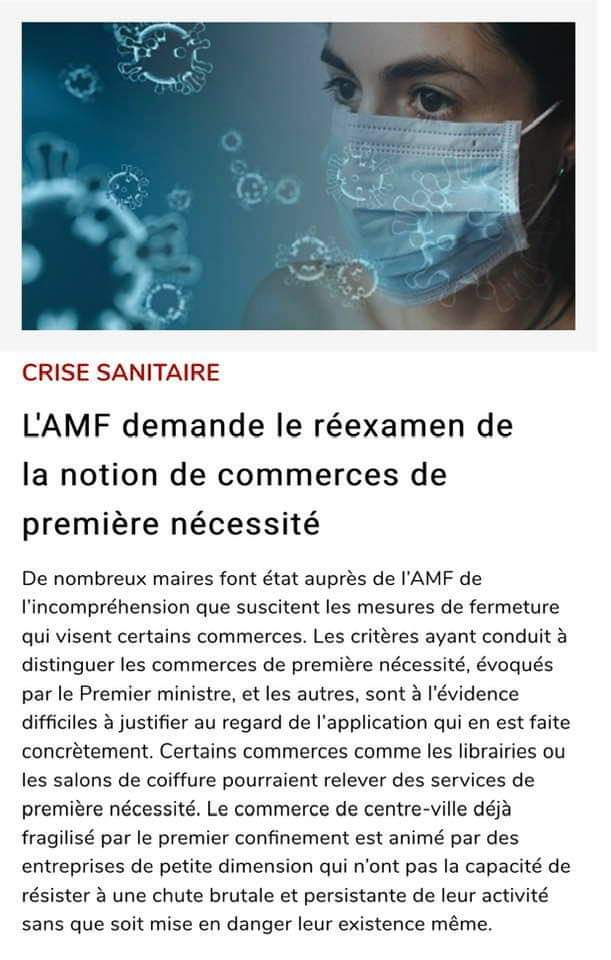 Claude CLIQUET (@cliaugclaude) on Twitter photo Je souscris pleinement au réexamen des décisions du #gouvernement qui mettent à mal nos #PetitsCommerces de proximité. Hier soir j’ai interpelé Mme la Préfète en ce sens.
<a href="/Prefet80/">Préfet de la Somme</a> #confinement2 #ConfinementActe2 #COVID19fr Je souscris pleinement au réexamen des décisions du #gouvernement qui mettent à mal nos #PetitsCommerces de proximité. Hier soir j’ai interpelé Mme la Préfète en ce sens.
<a href="/Prefet80/">Préfet de la Somme</a> #confinement2 #ConfinementActe2 #COVID19fr