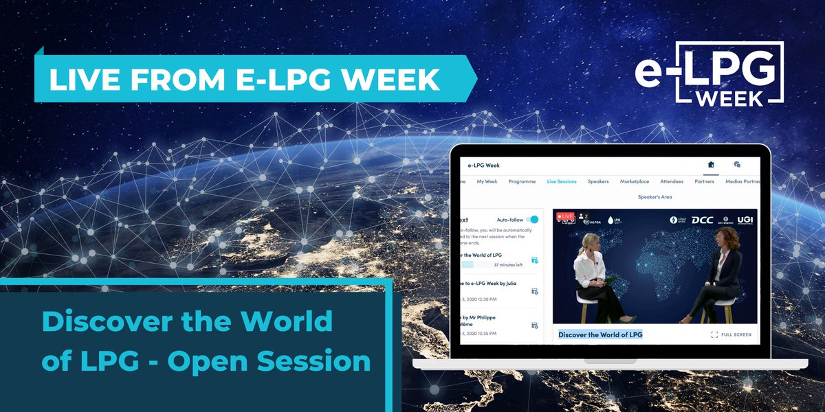 WorldLiquidGas's tweet photo. #eLPGWeek is where the #LPG industry connects. Log in now for the open session, Discover the World of LPG  👉 https://t.co/zW5IFAnhM7 #WLPGA #AutogasDay #ExceptionalEnergy https://t.co/FwVsQ6cJfH