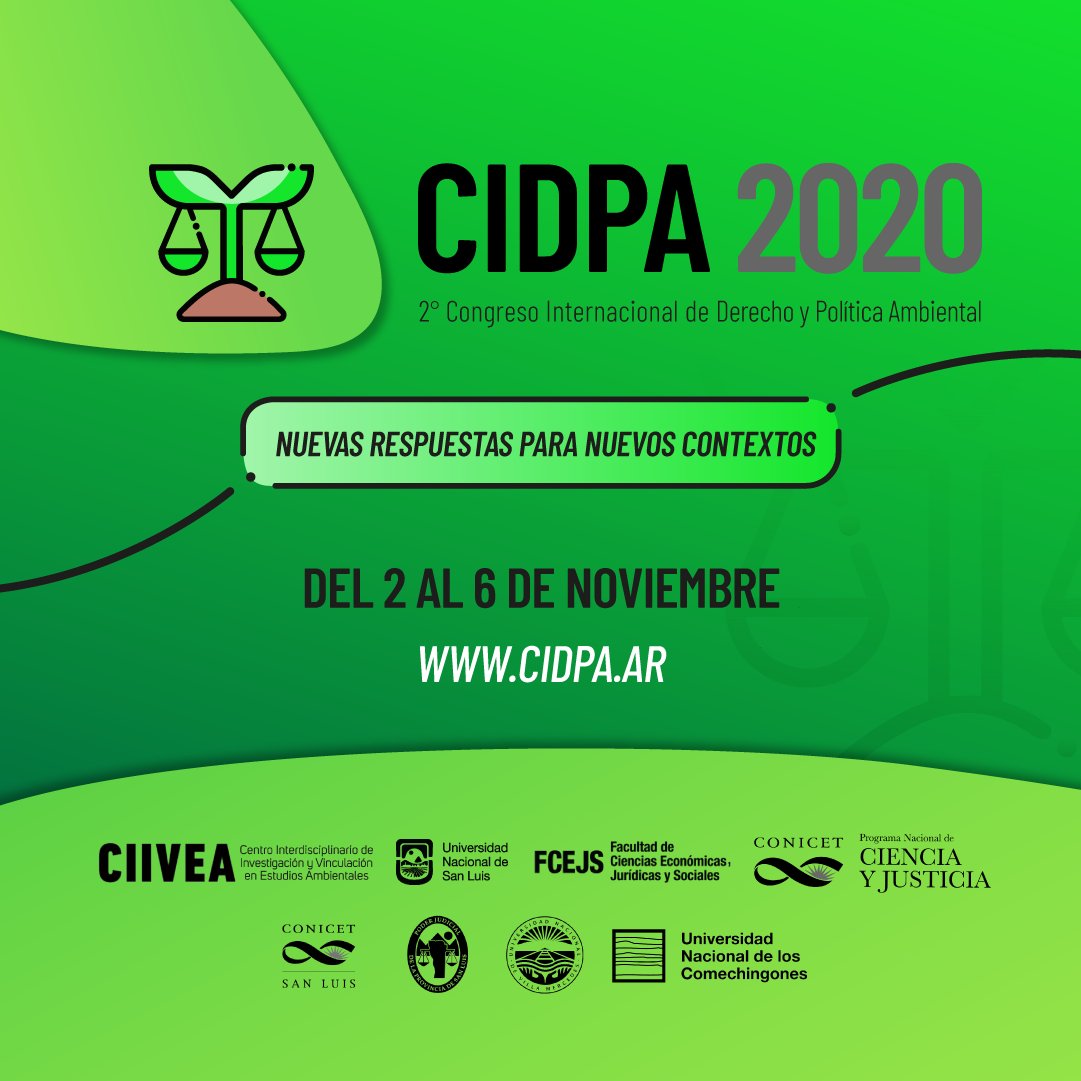 agustina_rs's tweet photo. 🟢Hoy estaré en la apertura del Segundo Congreso Internacional de Derecho y Política Ambiental, que la Universidad Nacional de los Comechingones organiza junto con la #UNSL y la #UNViMe. Agradezco desde ya a los docentes y autoridades de nuestra institución que participan. https://t.co/v3ZxOmFpR6