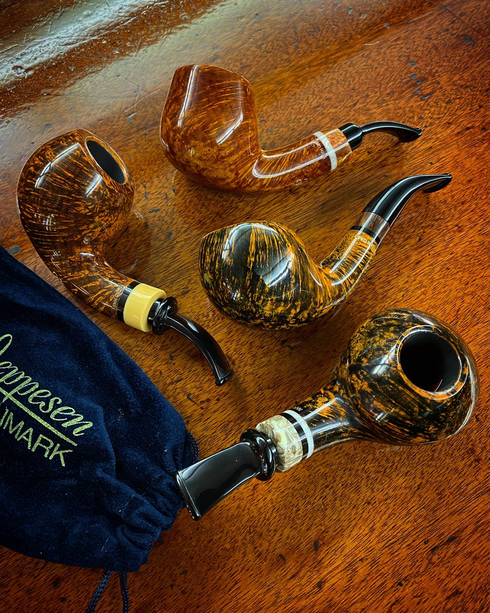 alpascia's tweet photo. new arrivals from Denmark #pederjeppesen #pederjeppesenpipes #madeindenmark #piber #pipesmoking #smokingpipe #tobaccopipes https://t.co/qguzekjpvh