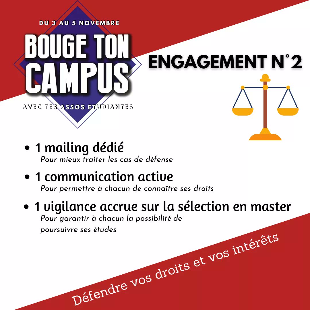 bdedroit's tweet photo. Tu étudies à @Droit_Grenoble ?

👉 Du 3 au 5 novembre, tu es amené à élire tes représentants étudiants au sein du Conseil de Faculté 🗳️

Découvre la liste "Bouge Ton Campus" portée par le BDE Droit avec Etujuris, le @CODE_Valence et @AMEDIE_Grenoble 👇 https://t.co/Mxz1eIfVEf