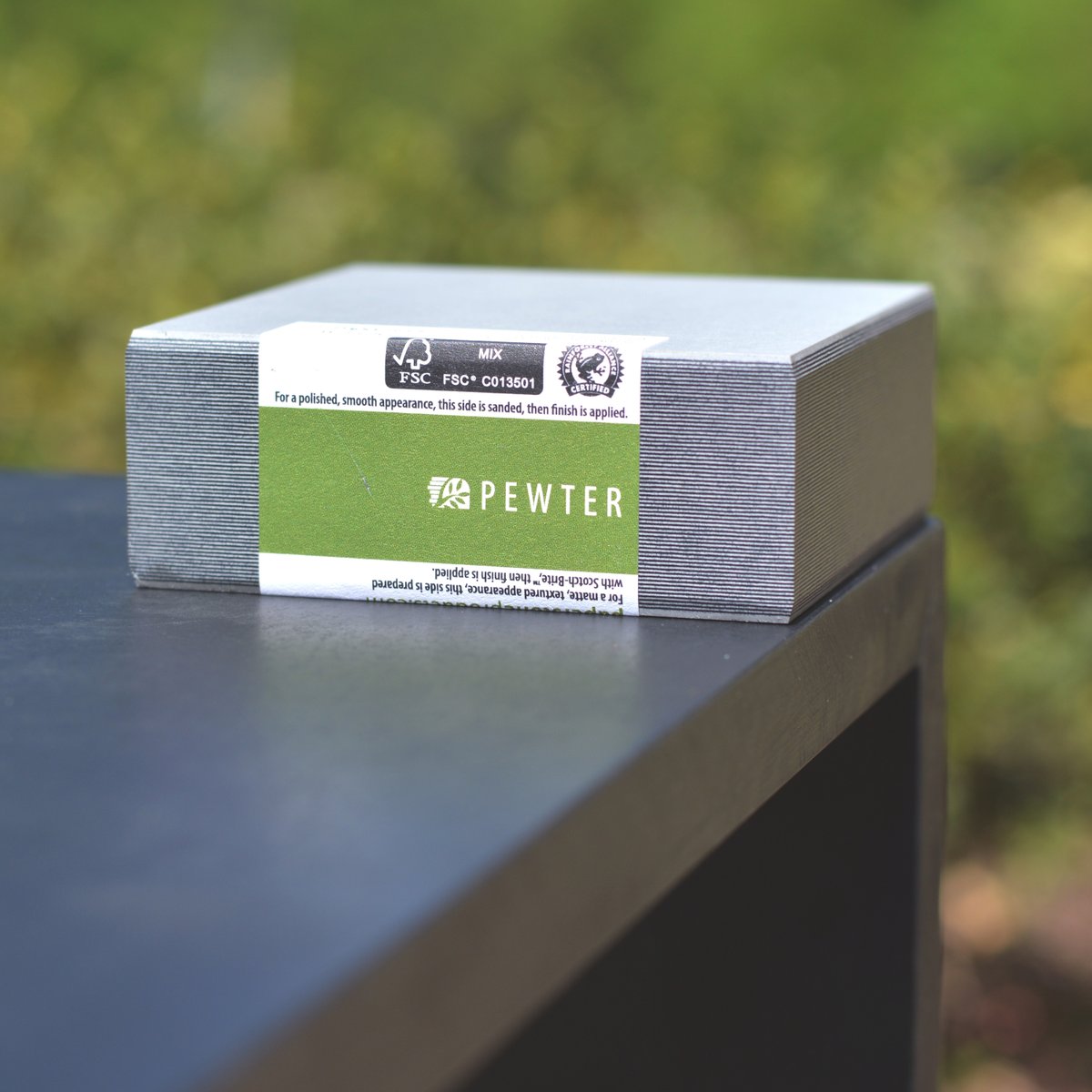 WeArePaperStone's tweet image. With #layeringseason upon us, there's no better time to talk about Pewter. The lightest gray of the PaperStone collection, Pewter one of our designer colors. This means that you can see the millions of layers of recycled paper at the material's edge.